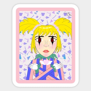 Creepy Clown Girl Sticker